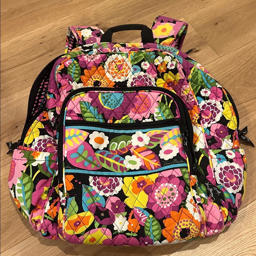 Vera Bradley Floral Quilted Backpack VAVA Bloom